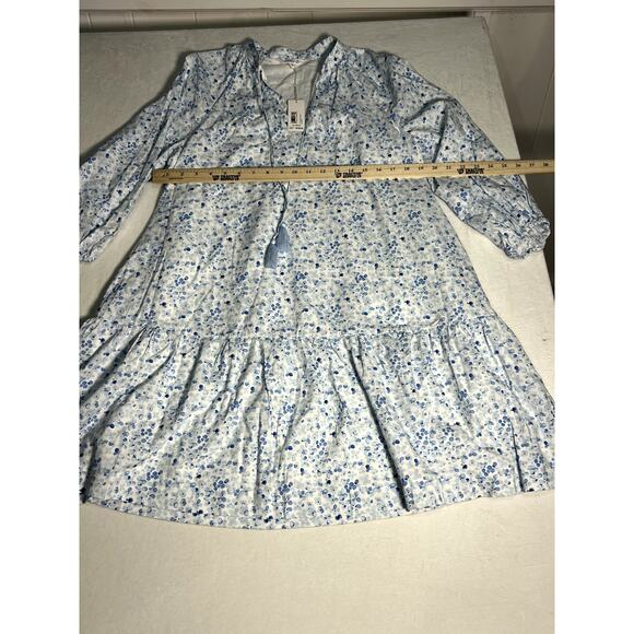 NWT Johnnie-O Vanessa Floral Cotton Blend Mini Dress SIZE Medium - Picture 3 of 10